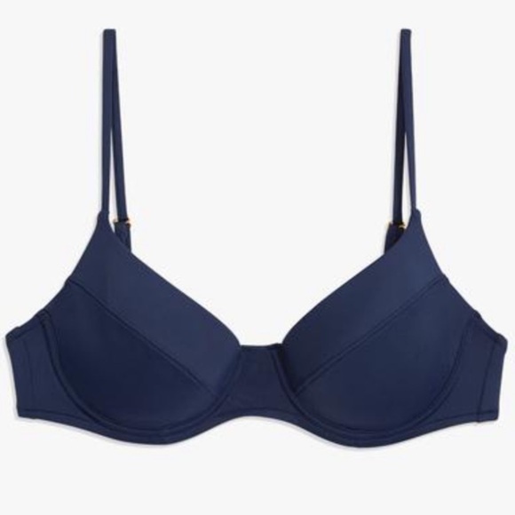 WE Wore What Lydia Navy Swimsuit Bikini Top - Picture 2 of 6